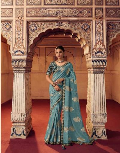 OLIVIA BY SULAKSHMI ORGANZA VISCOSE SAREE WHOLESALER IN INDIA